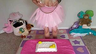 princess roleplay with abdl cake sitting golden temptation unfold