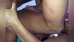 Watch Me Cum Hard in My Black Girl's Tight Asshole Gozando Gostoso