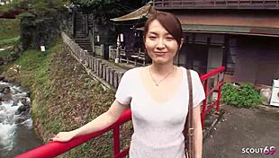 Skinny asian milf housewife cheats sucking stranger cum facial swallow tight pussy uncensored jav pov