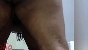 Juicy ebony bbw prostitute's fat ass filled with hot cum gozada