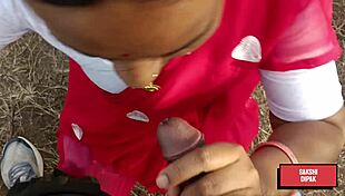 indian horny couple screams passion in outdoor forest fuck behind trees cuckold tease