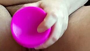 whoa, this fat bbw's wrecking her hairy pussy with that dragon dildo!