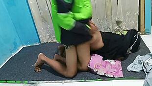 Housewife in sexy cosplay gets pranked into bent over doggystyle pussy pounding