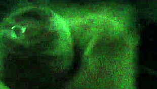 She strokes fast in her quick solo handjob