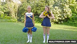 amber gray and selena sosa share steamy workout kisses and licks