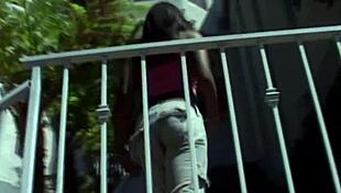 Ebony beauty shows off her BIG NATURAL TITS