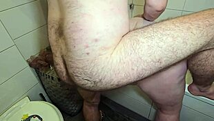 oiled bbw stepmom's fat ass fucked rough with monster cock creampie closeup