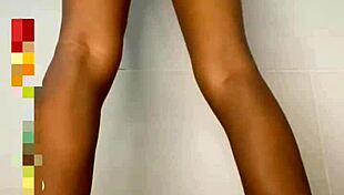 Flaquita Maniaca Shakes Narrow Ass While Destroying Tight Hole. With Massive Giant Dildo in Kinky Fetish Play