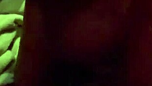 Monika Fox's pierced nipples harden as she kneels in sauna steam