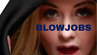 girl next door in uniform gives amazing deepthroat and swallows every drop