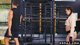 after squats, mandy muse's big ass takes gym anal pounding