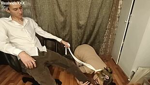 wanna see my submissive pregnant wife sucking fingers on her leash?
