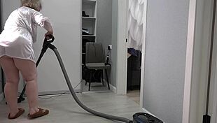 Home camera spies chubby milf housewife thick ass big boobs robe