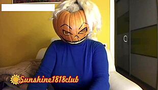 Halloween pervs ready for big boobs pumpkin cam fun?