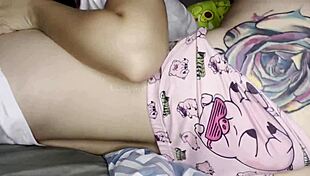 Lesbian Pijamada: Big Clit Pussies Licked and Strapon Fucked Wild