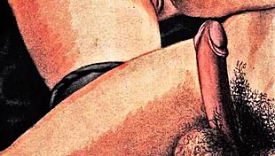 vintage erotic art captures antique retro passion scenes