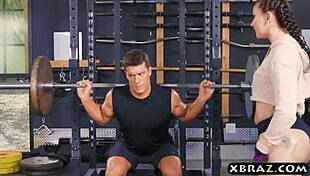 after squats, mandy muse's big ass takes gym anal pounding