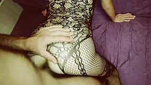 POV homemade milf wife roleplay anal assfucking in stockings