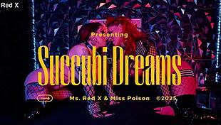 Curvy goth succubi lick oiled tits and dive into sloppy pussy muffs on Halloween