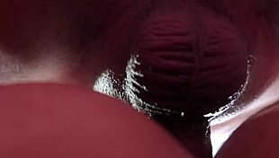 arab hijab slut slowly inserts huge cock deep into her tight asshole bareback