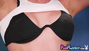 keira jackson's petite tits and ass strip sexy in lingerie, pure bliss.