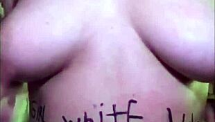 Verification video shows busty blonde with big natural tits up close