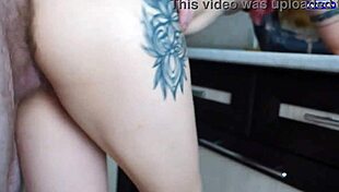 petite sunako kirishiki bends over kitchen counter for doggy cumshot