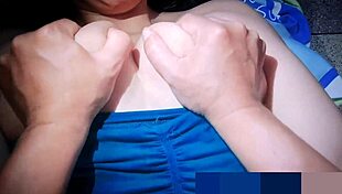 kinky guy rails milf's huge tits in homemade fuck