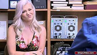 Teen shoplifter blows officer deep to dodge trouble?