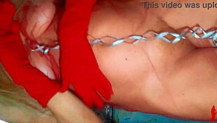 a merry christmas to this horny mature latina's juicy hairy pussy, big ass curves and natural tits up close