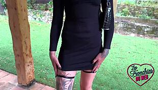 Gwen the sexy french milf in lingerie takes huge cock deep in her tight pussy