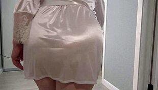 Home camera spies chubby milf housewife thick ass big boobs robe