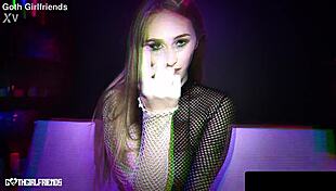 naughty goth angel young gets bent over for busty facial cumshot?