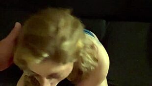 watch this horny milf deepthroat hubby's monster cock till huge cumshot facial