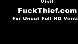 Security Guard's Wet Pussy Temptation in Garage