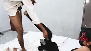 i'm fuckin hard with my boyfriend's friend as the hot desi slut