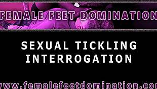bound lesbian gags on feet during tickling interrogation vibrator makes her cum