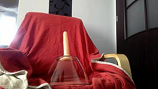 Thrilling Dildo Ride After Rip