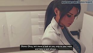 Big titted nurse milf doctor deepthroats cheating teen student cock in hospital