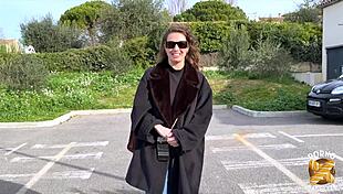 livia's huge natural tits beg for rough french milf pounding.