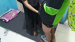 Housewife in sexy cosplay gets pranked into bent over doggystyle pussy pounding