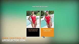 brunette SWIM SLUT kitana lure CRAVES COCK deep in her PUSSY outdoors