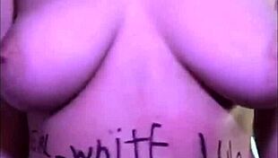 Verification video shows busty blonde with big natural tits up close