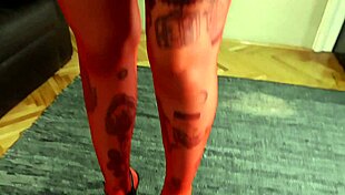 Tall goddess ava spits on small cock before humiliating handjob domination