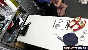 damn sexy thief cop interrogation explodes into hard wet pussy pounding cum swallow!