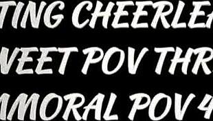 dan and johnny stretch zuzu's cheerleader cunt wide