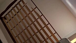 Stepmom's Big Boobs Tempt Babysitter into Bent-Over Ebony Cowgirl Room Ride!