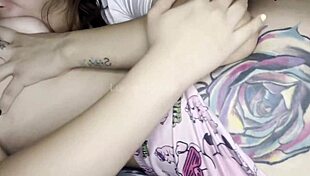 Lesbian Pijamada: Big Clit Pussies Licked and Strapon Fucked Wild