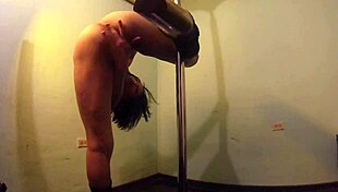 she spins nude on the pole ripping clothes off sexy. part two heats up fast
