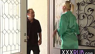 horny big tits milf masseuse anita blue blows away the pain perfectly